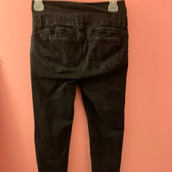 Black Wax Jean Skinny Jeans - Picture 3 of 3